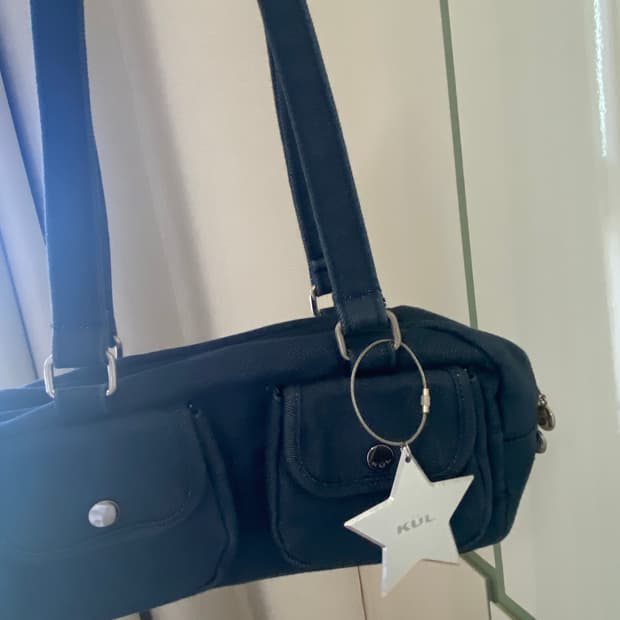 큘 포켓백 블루데님 키링포함!!