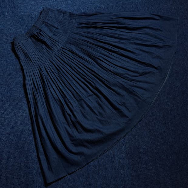 빈티지 데님 롱스커트