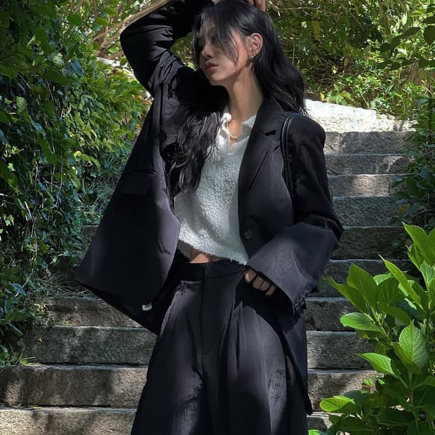 트리밍버드 글로우 슈트 자켓 블루그레이 s