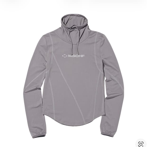 미스치프 드레이프드 터틀넥 탑 그레이 s