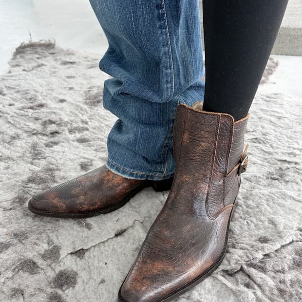 토네이도 마트 파이톤 벨티드 레더 부츠