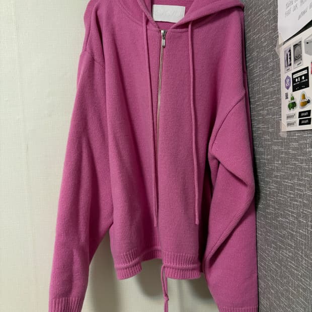 (os) 에스이오 seo 핑크 후드집업 