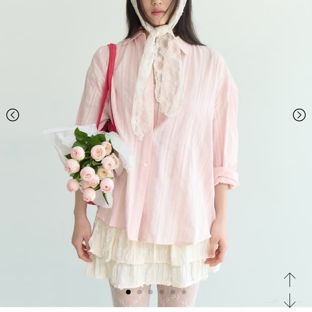 펀프롬펀 아일렛 오버핏 셔츠