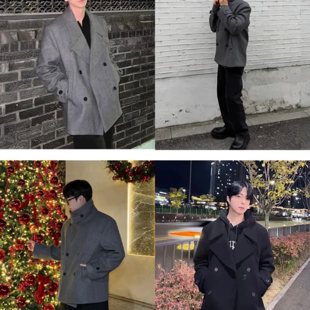 데꼬로소 더프 발마칸 울 하프코트 