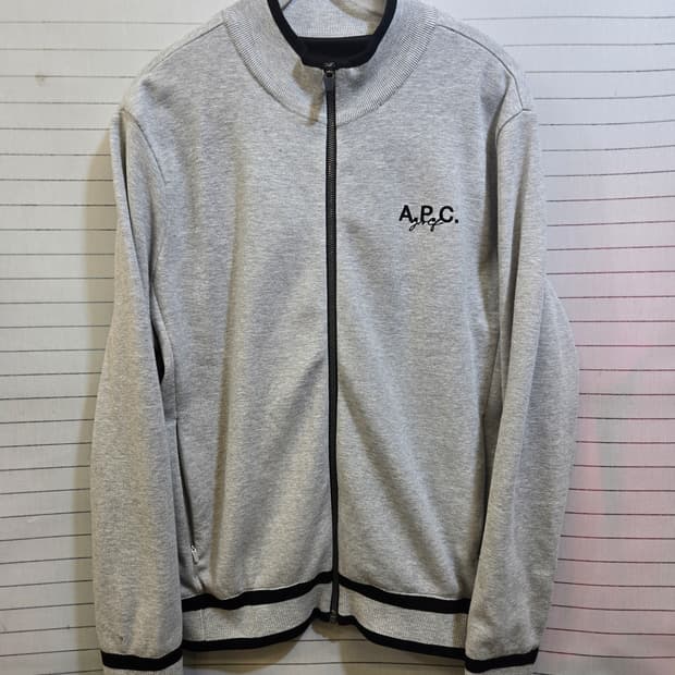 A.P.C. 그레이 집업 방풍 자켓
