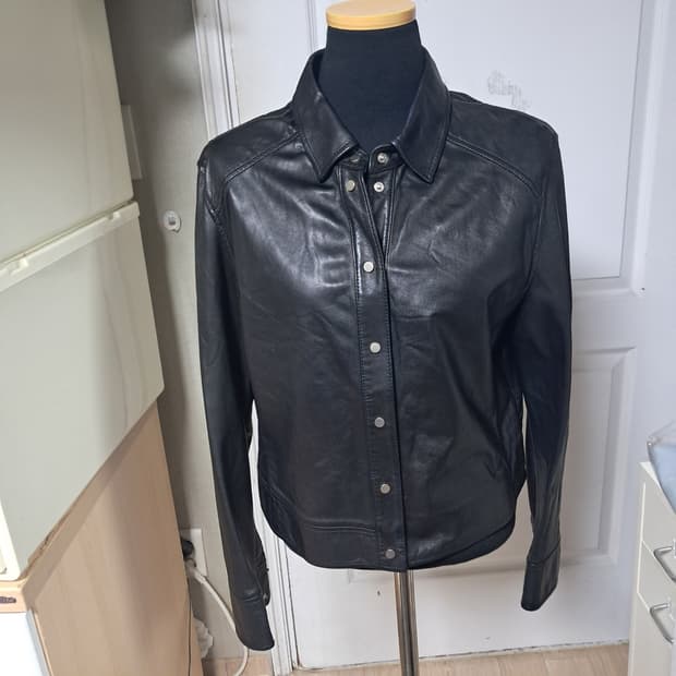 maje마쥬 양가죽 셔츠겸 자켓 블랙 55