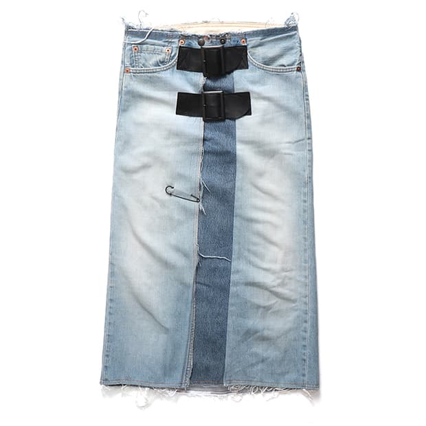 Rebuild by Needles Remake Denim Skirt