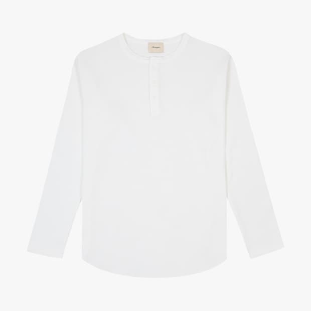 Stranger 스트레인져 헨리넥 코튼 긴팔티셔츠