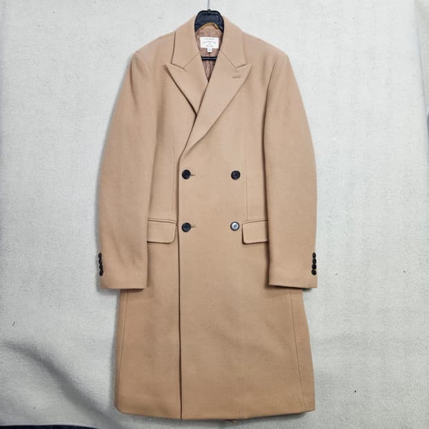 클럽모나코 더블 브레스티드 헤링본 코트