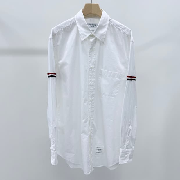 [S+급/5] 톰브라운 암밴드 옥스포드 셔츠 화이트