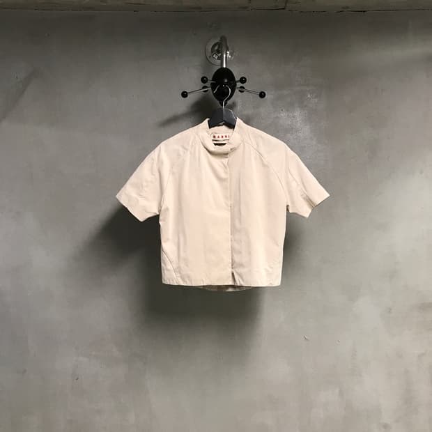 마르니 베이지 크롭 반팔 자켓 38(W)
