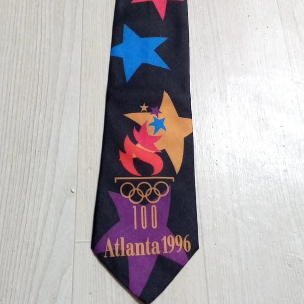 한정판 1996 이틀란타 올림픽 굳즈 넥타이