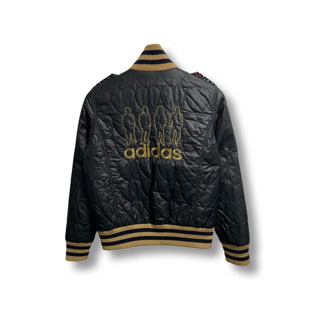 [XS] 아디다스 블랙 퀼팅 봄버 자켓
