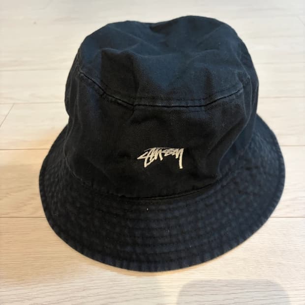 스투시 블랙 버킷햇