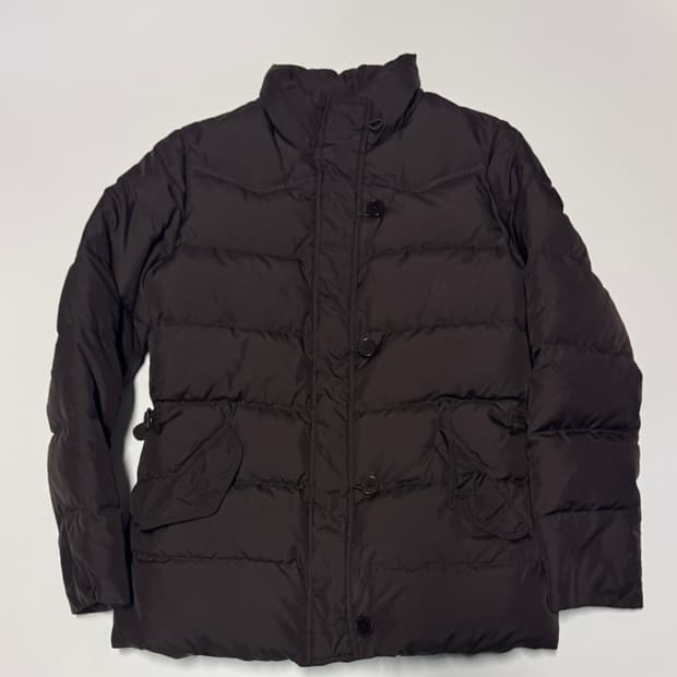 여성 랄프로렌 그린라벨 덕 다운 퀄팅 패딩 자켓 s 브라운