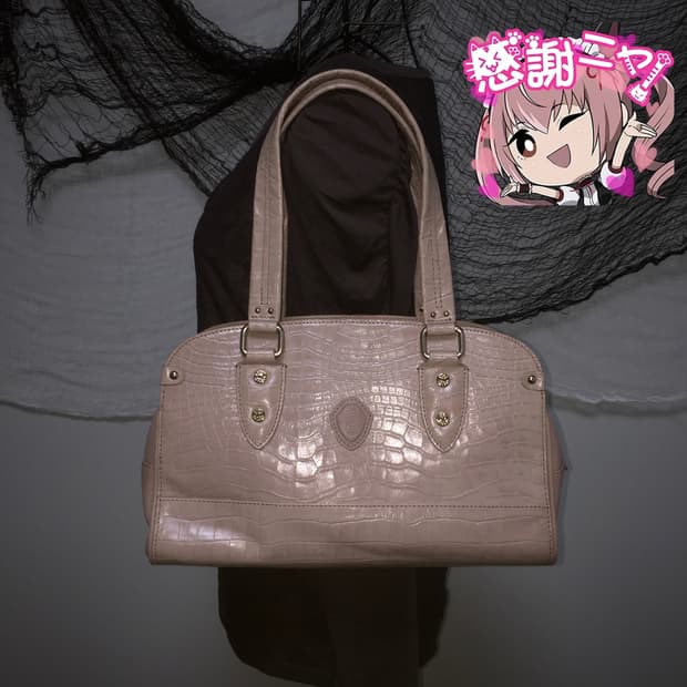 Paul Stuart vtg babypink shoulder bag 💒