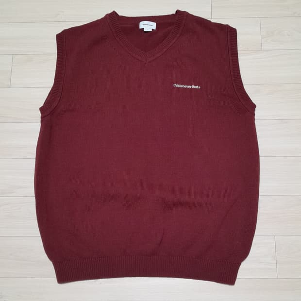 💥디스이즈네버댓 니트 베스트 버건디 (L)
