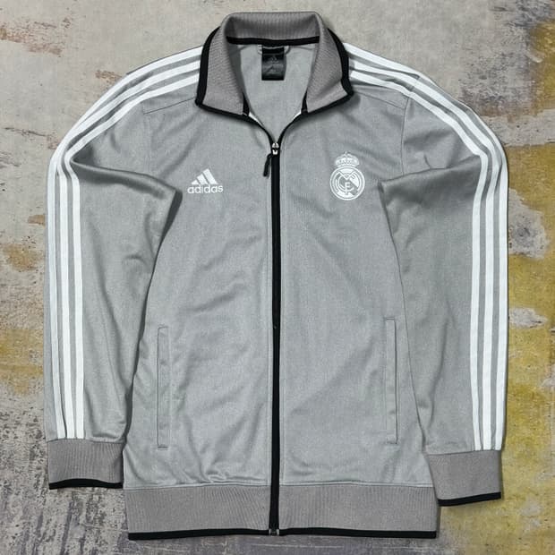 아디다스 레알 회색 트랙탑져지 L