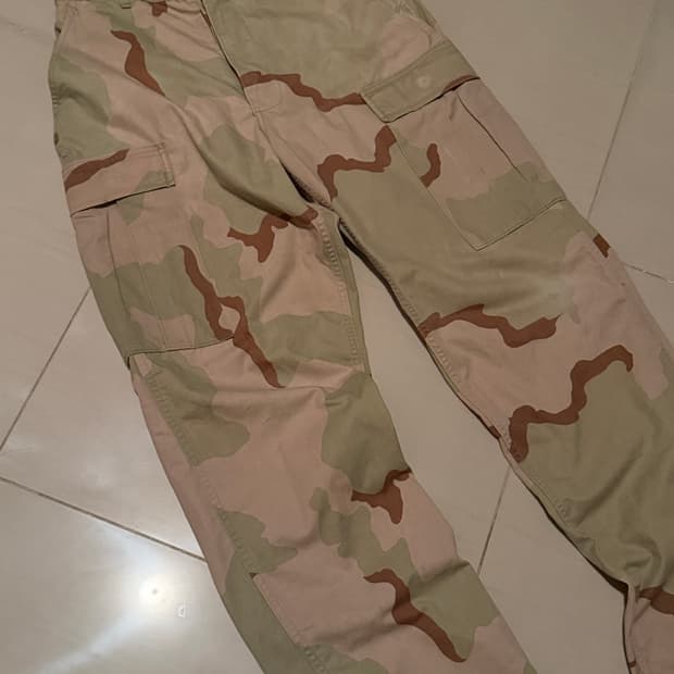 미국 군복 데저트 카고팬츠