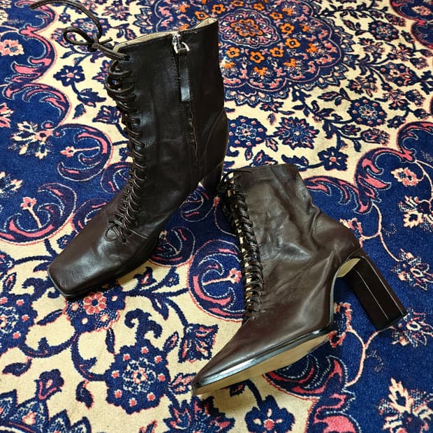 자라(ZARA) 레이스업 스트렙 부츠