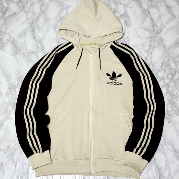 대장 아디다스 삼선 모카브라운 후드집업 져지 자켓