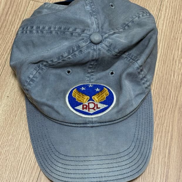 RRL 가먼트 다잉 트윌 볼캡 블루