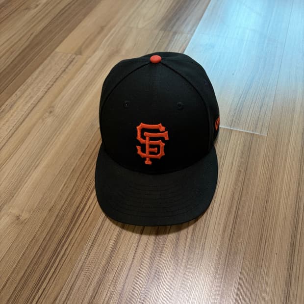 뉴에라 MLB 어센틱 샌프란시스코 자이언츠 피티드 캡 게임 블랙