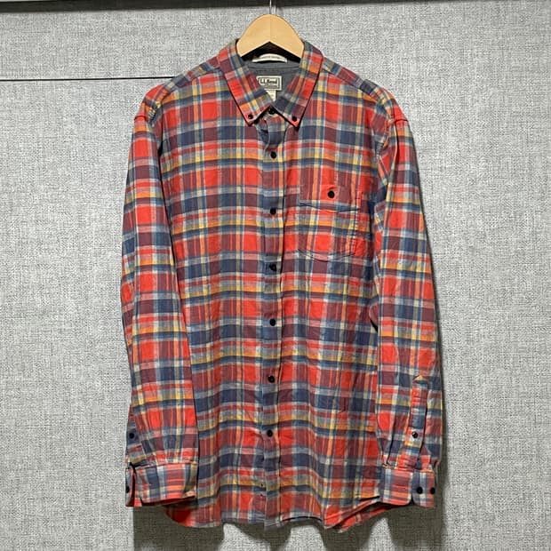 LL bean 엘엘빈 체크 셔츠 xl