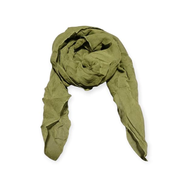 모리걸 말차 사각 실크스카프 