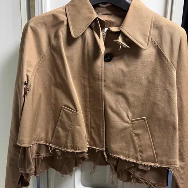 mm6 숏 트렌치코트