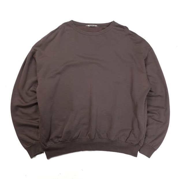오라리 Auralee Cotton Sweatshirt