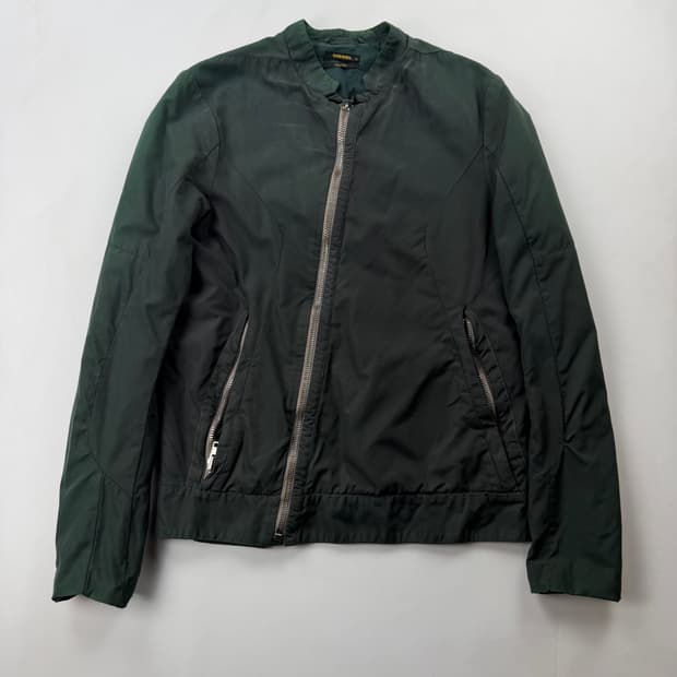 디젤 블랙골드 나일론 워싱 블루종 자켓