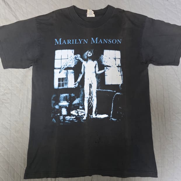 [L] 90s REPAIRED 마릴린맨슨 안티크라이스트 빈티지 밴드티