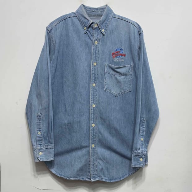 플래닛 할리우드 데님 긴팔 셔츠 USA