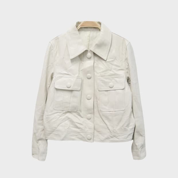 앞포켓 양 가죽 자켓 60574