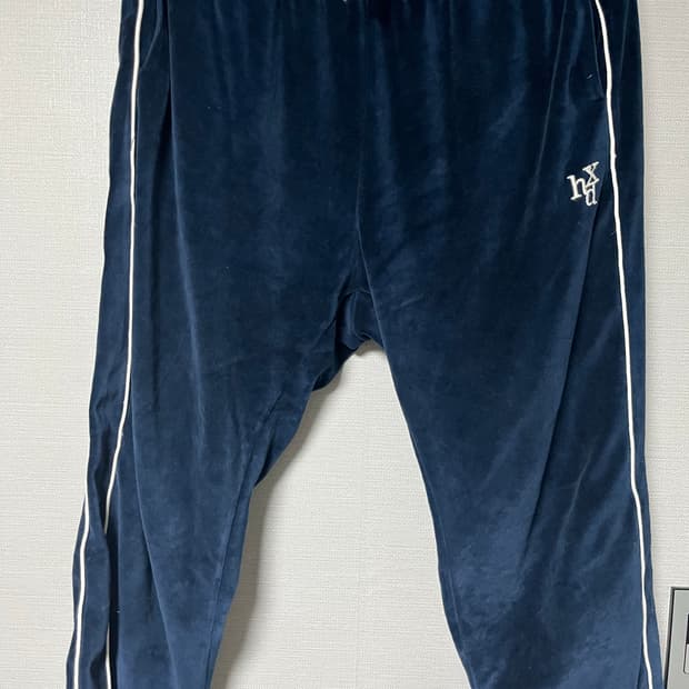에이치덱스 벨벳 트랙 팬츠 네이비 xl