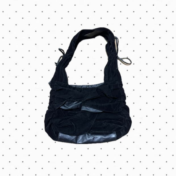 벨벳 니혼진 갸루깔 숄더백