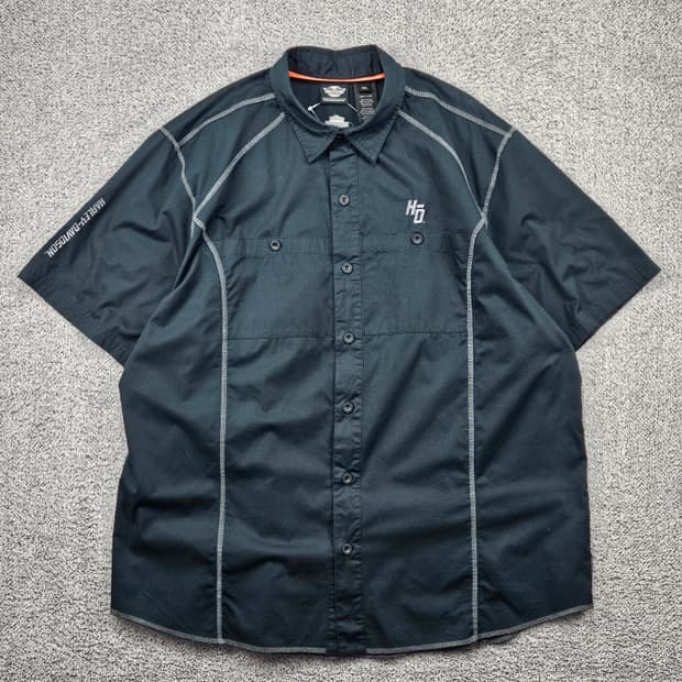 할리데이비슨 바이커 하프 반팔 셔츠 ( 2XL ) / 11857