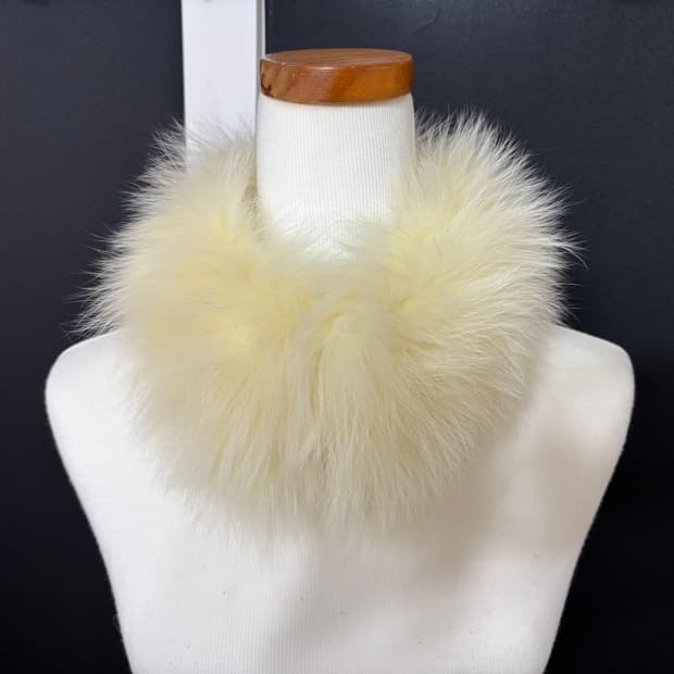 천연 폭스퍼 워머/목도리/머플러/카라/상태최상