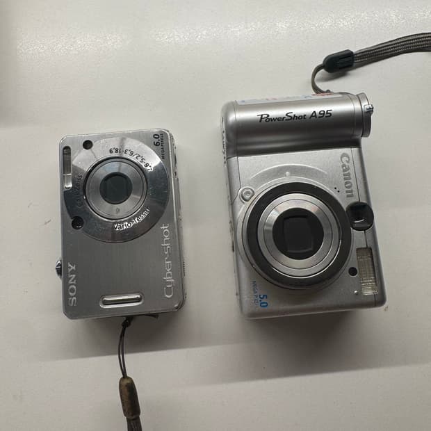 (일괄가격)캐논 파워샷 a95 소니 사이버샷 dsc-w50
