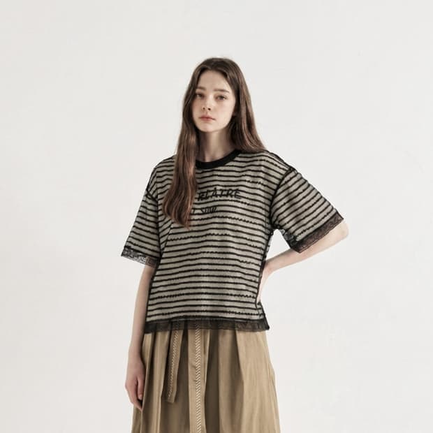오즈세컨 레이스 레이어 티셔츠