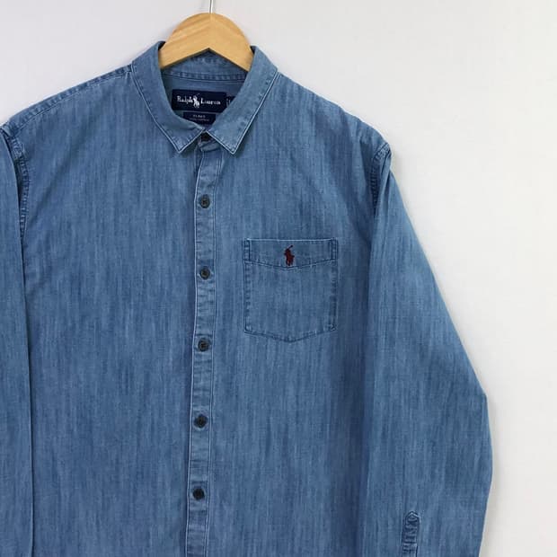 105 폴로 데님 셔츠