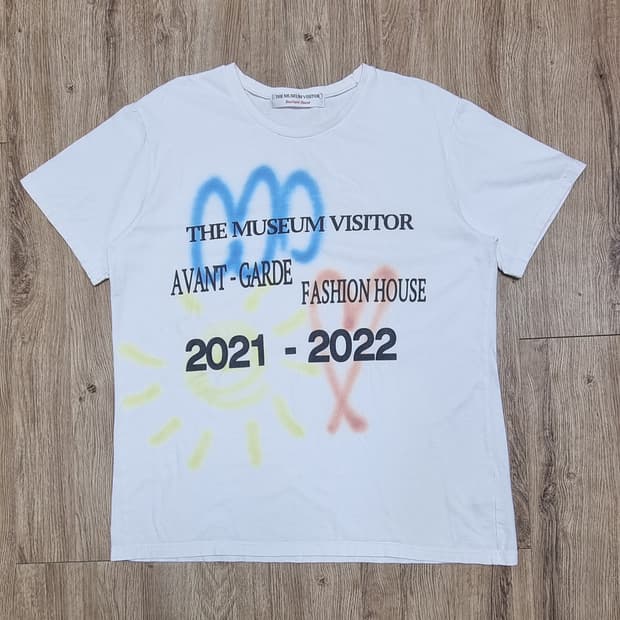 더뮤지엄비지터 하트 페인팅 반팔 3size _ 공용