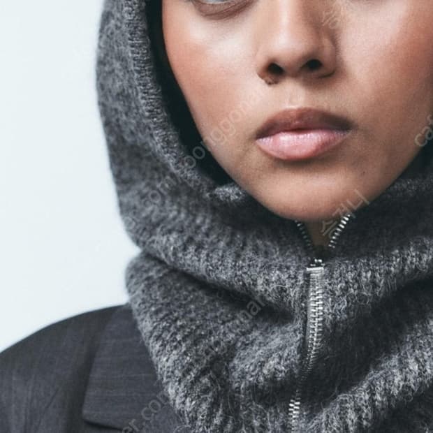 zara 자라 발라클라바 지퍼 바라클라바 니트 목토시 넥워머 바라크라바 