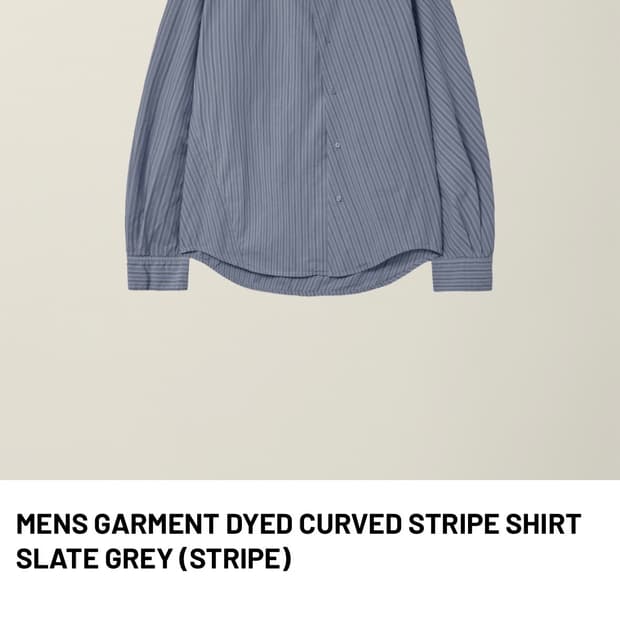 누마레ee mens 스트라이프 셔츠 m