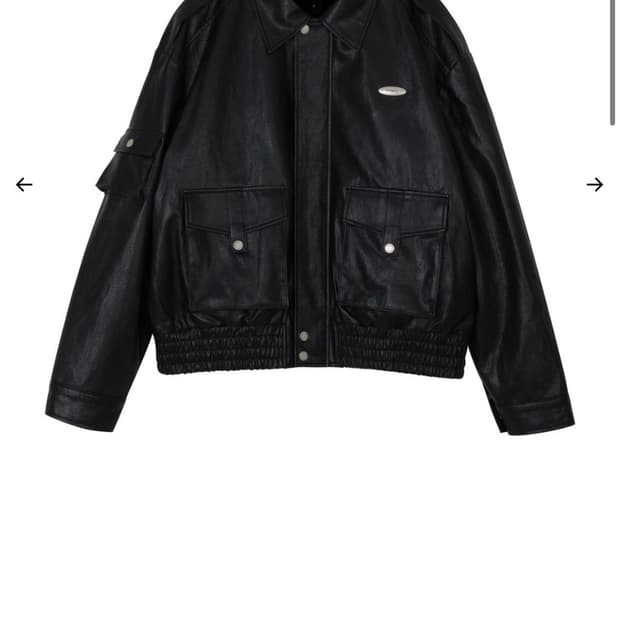 2size) 보헤미안서울 레더 봄버 자켓 블랙