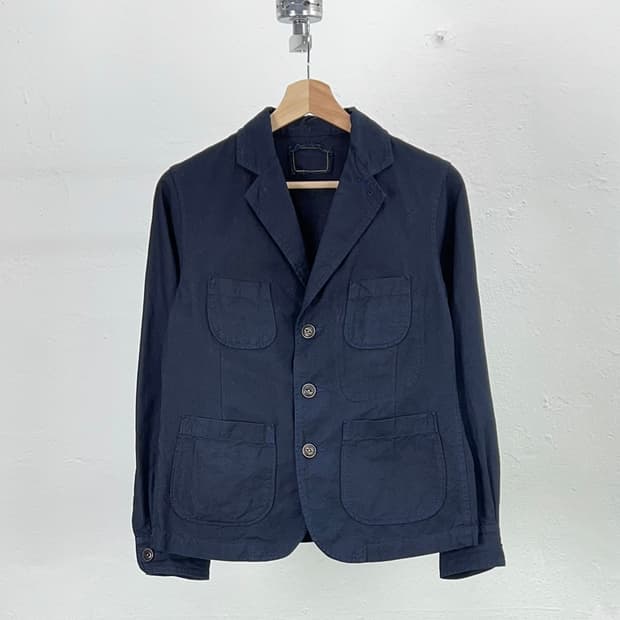 45 알피엠 딥 네이비 베이포드 3b 멀티 포켓 블레이저 자켓