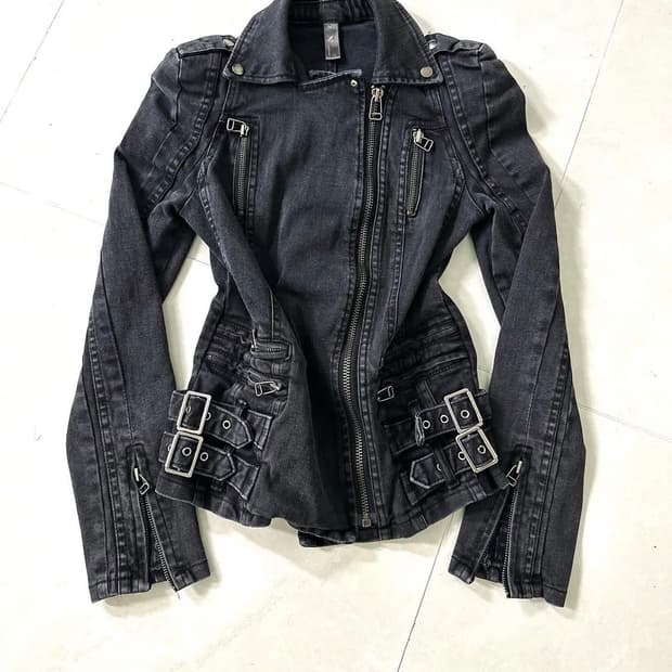 Shop502 00‘s 블랙 데님 자켓 2000