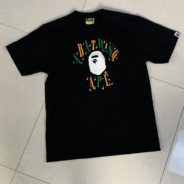 last one/ bape magic logo half sleeve