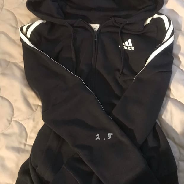 아디다스 후드집업 네이비